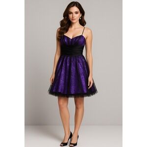 Vintage Morgan Co Dress Womens 2/4 Mini Whimsigoth Coquette Babydoll Y2K‎ HOCO